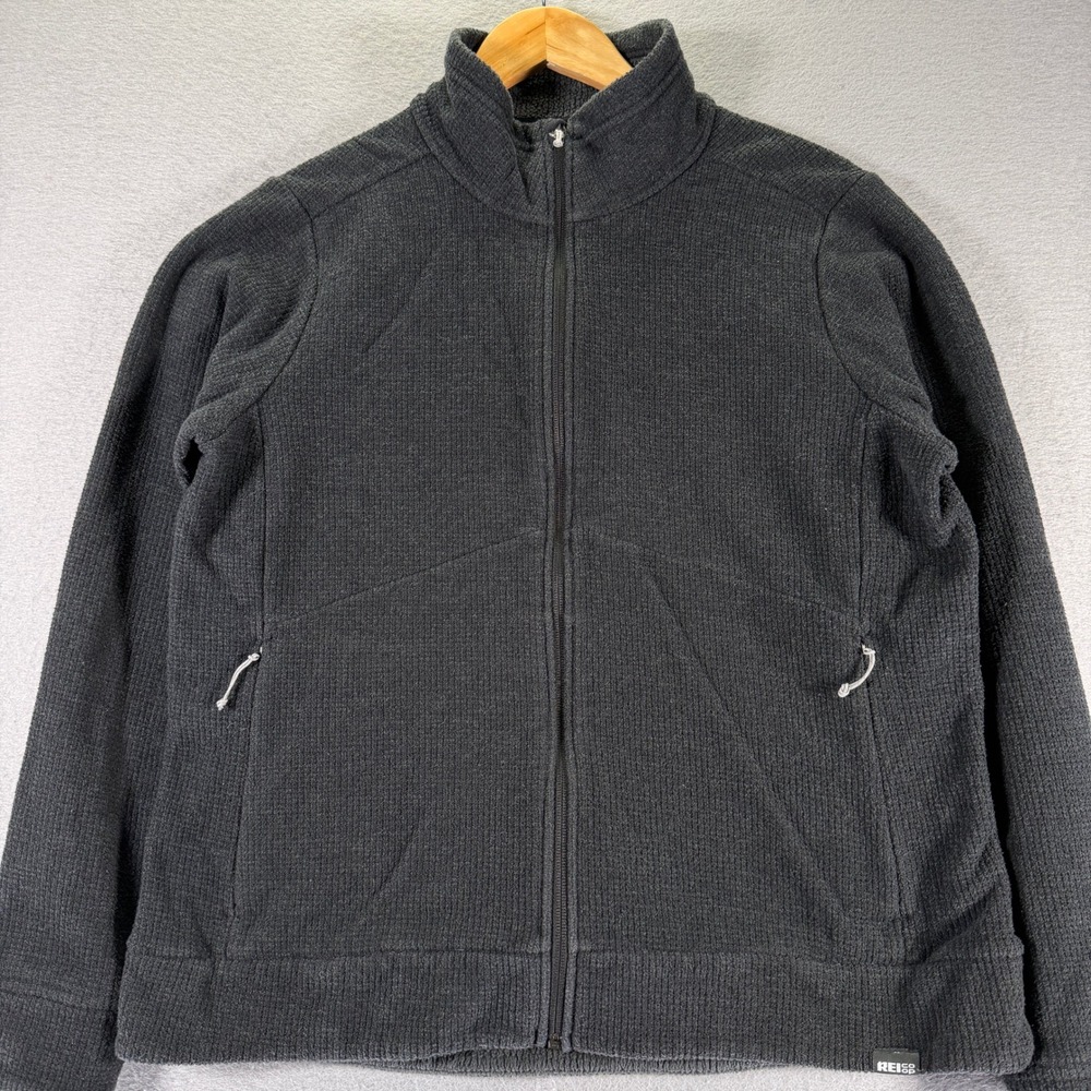REI Co-op Women's Full Zip Fleece Jacket‎ Outdoor Activewear Gray Size L